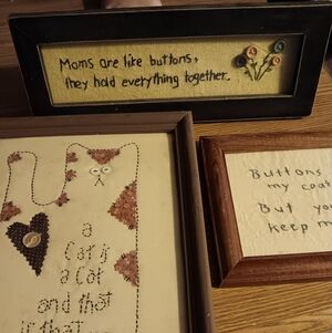 Hans Embroidery Pictured. Folk Primitive  Decorations